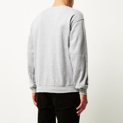 Grey print jumper